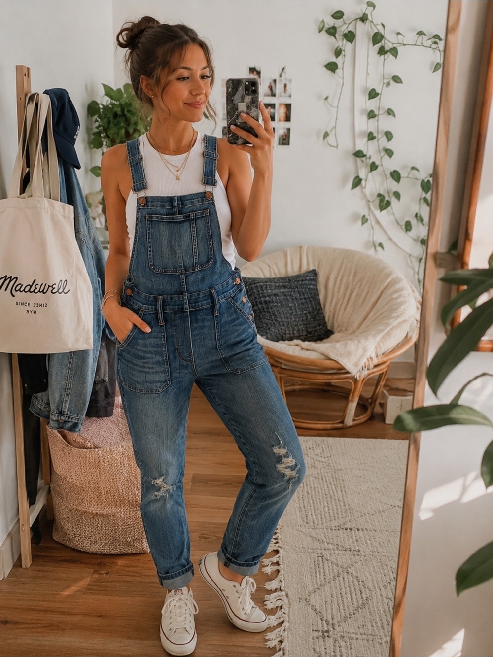Madewell Denim Bib Overalls | Size Small